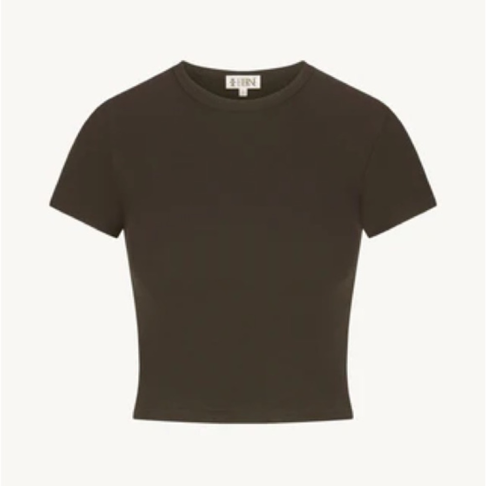ÉTERNE Moss Short Sleeve Baby Tee - Ribbed